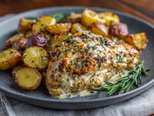 One-Pan Garlic Parmesan Chicken and Potatoes
